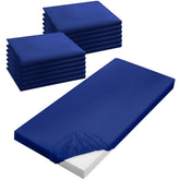 VitalCozy 12-pack cot sheets in packaging for easy storage and quick setup