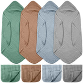VitalCozy hooded baby towels 32x32 inches display quick-drying bath time warmth