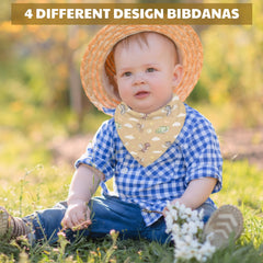VitalCozy watercolor dragon bib back view showing durable polyester backing