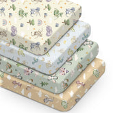 VitalCozy watercolor dragon crib sheet close-up shows vivid print that lasts after washing