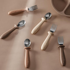 Durable 18/8 stainless steel toddler utensils by VITEVER.