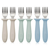 VITEVER toddler forks 6-piece set ready for easy self-feeding at mealtime