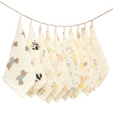 VIVANA baby washcloths face closeup showing ultra-soft texture for gentle cleansing.