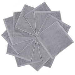 VIVANA baby washcloths ultra-soft 12x12 grey for gentle newborn cleansing.