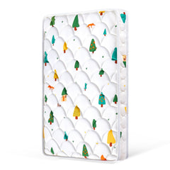 VIVIDVIBEBEARPAS mini crib mattress foam close-up highlighting firm support