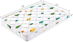 VIVIDVIBEBEARPAS mini crib mattress noiseless surface for undisturbed naps