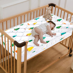 VIVIDVIBEBEARPAS mini crib mattress rounded corners for edge stability