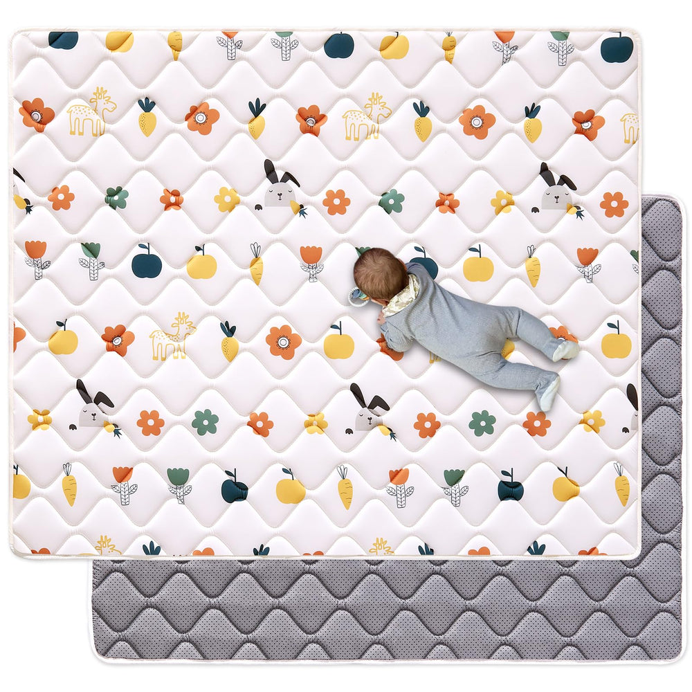 VIVIDVIBEBEARPAS odorless premium foam play mat 50x50 provides safe cushioning for babies