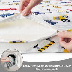 Viviland breathable foam mattress promotes airflow during naps.