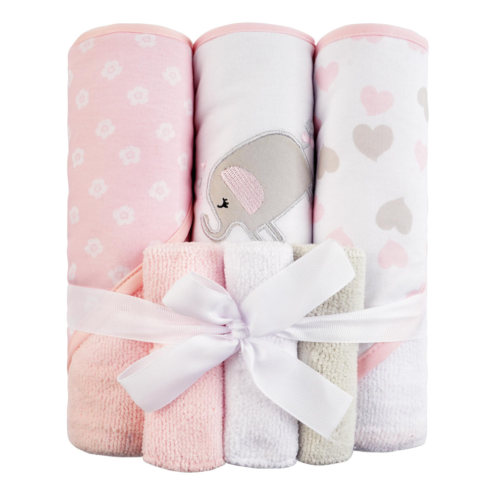 Viviland elephant hooded towel set packaging view highlighting gift-ready presentation