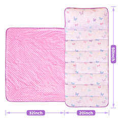 Viviland nap mat includes built-in name tag for quick identification.
