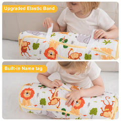 Viviland nap mat includes a detachable pillow for added neck support during rest.