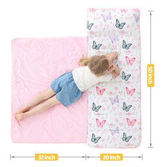 Viviland nap mat shows removable pillow for customizable comfort during rest.
