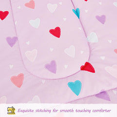 Viviland Purple Heart sheet fabric texture close-up