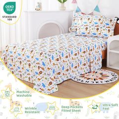 Viviland soft microfiber twin sheets closeup showing gentle softness and breathability.