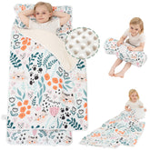 Viviland toddler nap mat cat-pattern shows cozy, kid-friendly nap space.