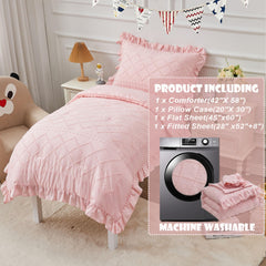 vivilinen toddler bedding flat-sheet layout shows standard 45x60 inch size