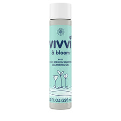Vivvi & Bloom gentle 2-in-1 bottle for daily tear-free cleansing.