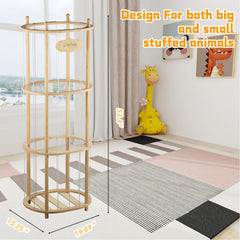 Viyuse open-tier organizer offers easy access and clear visibility for sorting and displaying plushies.
