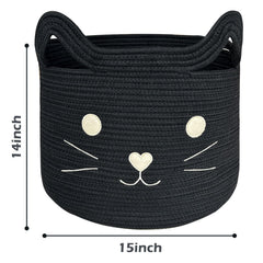 VK VK·LIVING cotton rope basket uses safe materials with no smell.
