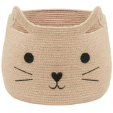 VK VK·LIVING cat basket large storage in neutral color for towels and toys