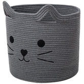 VK VK·LIVING cat-face basket closeup for stylish toy and laundry storage