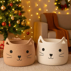 VK VK·LIVING cat-face design closeup emphasizes playful home accent