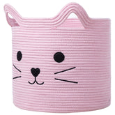 VK VK·LIVING cat toy basket pink 15x14 stores toys neatly and stylishly.