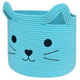 VK VK·LIVING large cat basket with cat-face design adds playful organization to a room.
