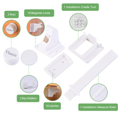 Vkania cabinet locks with keys highlights two included keys.