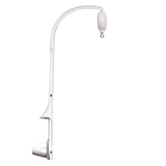 Vlokup crib mobile arm setup shows tool-free secure installation for a calm nursery.