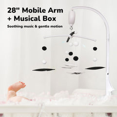 Vlokup music box volume controls highlight easy sound tuning for baby naps.
