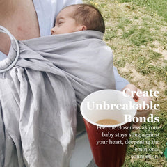 Vlokup ring sling close-up fabric detail with soft touch and comfort.