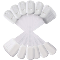 Vmaisi 12-pack adhesive straps lock close-up showing quick-locking design for cabinet safety.