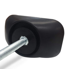 Vmaisi Baby Gate Extender on stairs demonstrates stabilized gate for child safety.