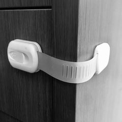 Vmaisi cabinet locks with adhesive for no-drill mounting and quick safety.