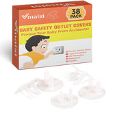 Vmaisi clear outlet covers 38-pack main image for comprehensive home safety