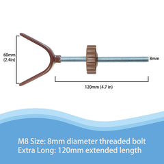 VMAISI rail-adapter wraps around rails for solid, secure grip.