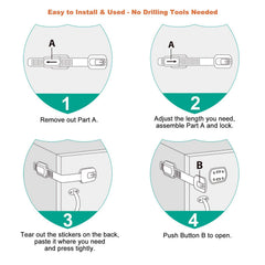 Vmaisi toilet seat lock installed for toddler safety and peace of mind.