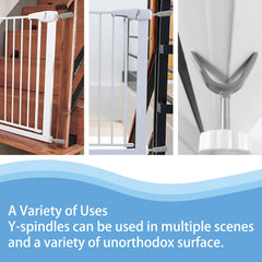 VMAISI Y shape wrap-around design grips the rail securely