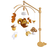 VN3BTOY baby mobile attached to crib with secure clip-on design for easy setup.