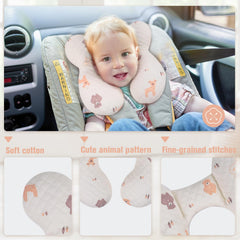 vocheer baby neck pillow soft cotton fabric for breathable, skin-friendly comfort