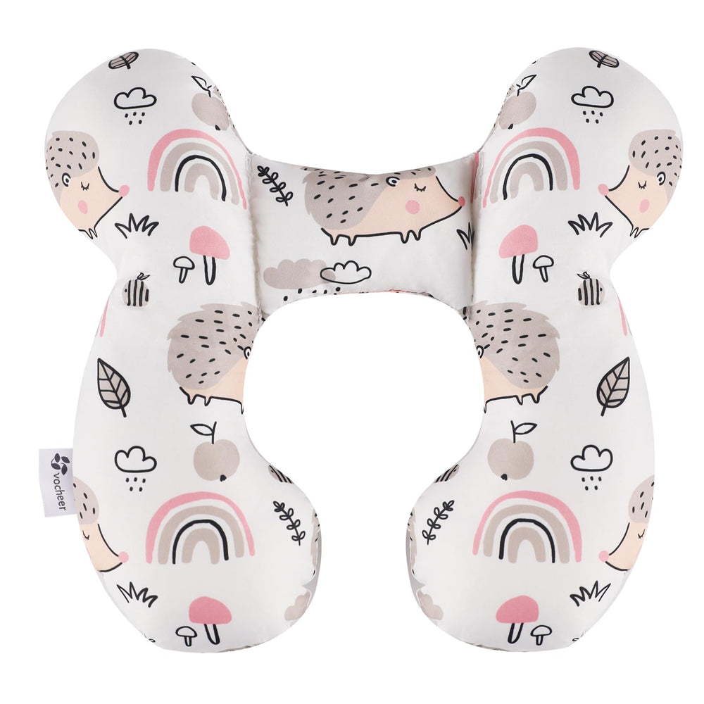 Vocheer Baby Travel Pillow upgraded head-neck support ensures infant comfort on rides