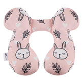 Vocheer Baby Travel Pillow upgraded U-shape side view showing head support