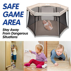 Vodipetko playpen breathable sides promote airflow and comfort