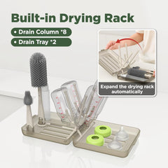 VOGOGE organized storage for brushes inside rack keeps kit clean and ready.