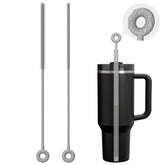 VOGOGE straw cleaner with dual-diameter bristles for 6mm and 9mm straws, thorough cleaning.