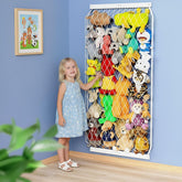 VOMELON stuffed-animal-storage-hammock wall-mount keeps toys organized for easy access.