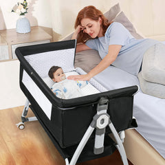 VOOI Baby Bassinet bedside sleeper ready for quick setup and night feeds