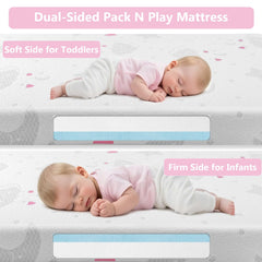voomf dual-sided memory foam core with cooling surface for growing babies